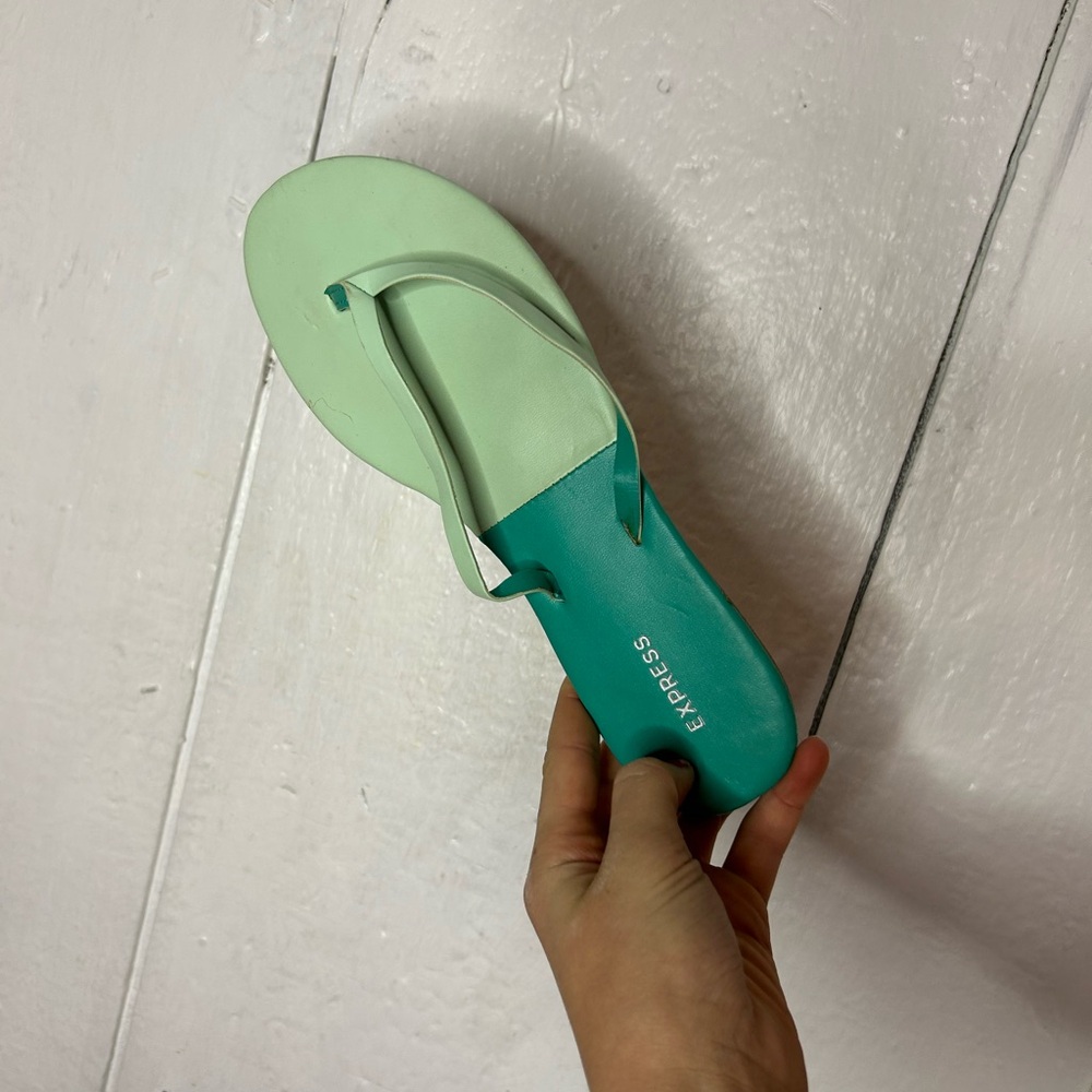 Express Women's Light Green Sandals